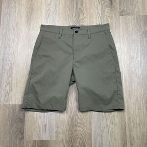 Proof Shorts Mens 32 Green Performance Chino Quick Dry Stretch Casual Outdoor